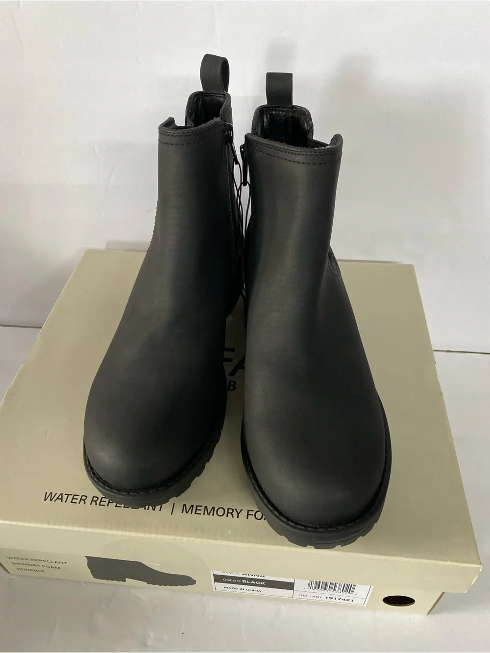 Buffalo David Bitton Black Chelsea Lug Ankle Boots